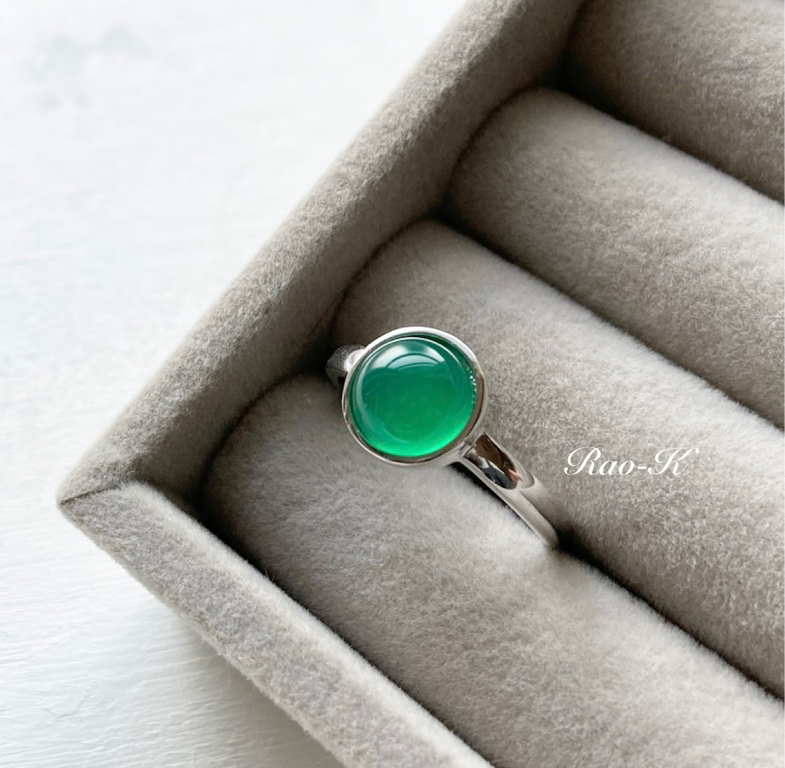 セミクリスタルオパール シルバーリング キュービックジルコニア8 販売