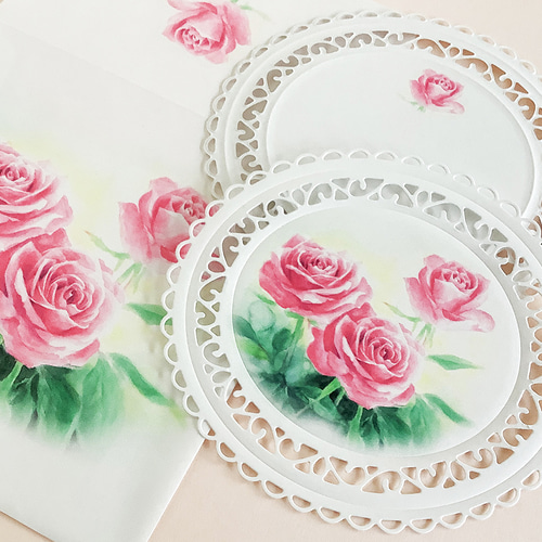 ★新入荷★和風　花型　メッセージカード　カッティングダイ ☆新入荷☆和風花型メッセージカードカッティングダイ