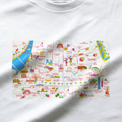 map-T 台北（台湾）地図 半袖Tシャツ 10枚目の画像