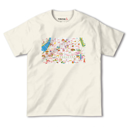 map-T 台北（台湾）地図 半袖Tシャツ 5枚目の画像