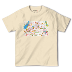map-T 台北（台湾）地図 半袖Tシャツ 6枚目の画像