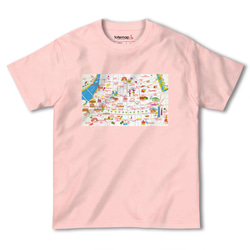 map-T 台北（台湾）地図 半袖Tシャツ 7枚目の画像