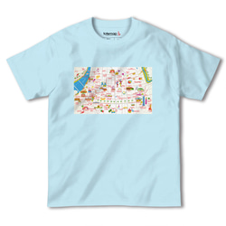 map-T 台北（台湾）地図 半袖Tシャツ 8枚目の画像