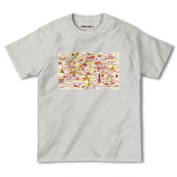 map-T バンコク（タイ）地図 半袖Tシャツ 3枚目の画像