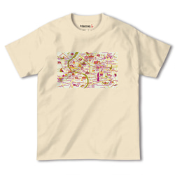 map-T バンコク（タイ）地図 半袖Tシャツ 5枚目の画像