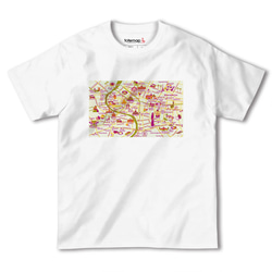 map-T バンコク（タイ）地図 半袖Tシャツ 2枚目の画像