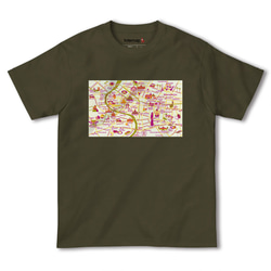 map-T バンコク（タイ）地図 半袖Tシャツ 8枚目の画像