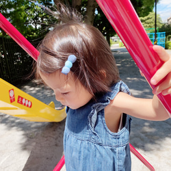 ✨ピンク色✨ベビー キッズ ヘアピン＊ヘアクリップ❤️ 2点セット 5枚目の画像