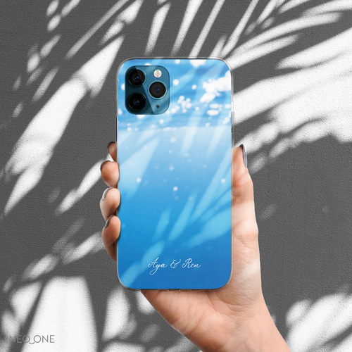 名入れ オーダーメイド【ウォーター ケース】名前 文字入れ