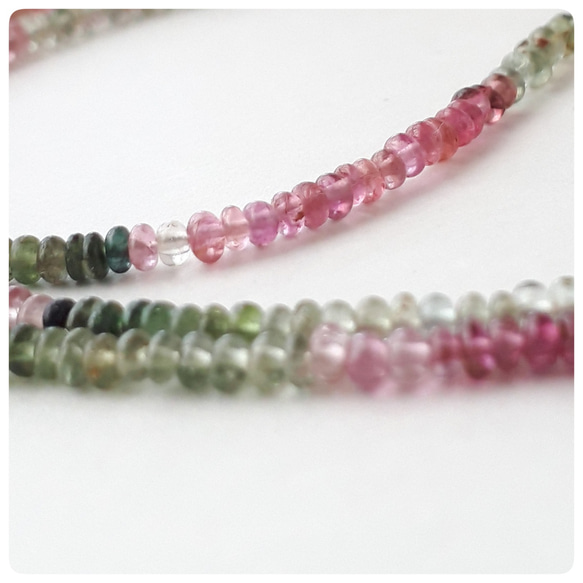 素晴らしい発色！！マルチカラートルマリンブレスレット