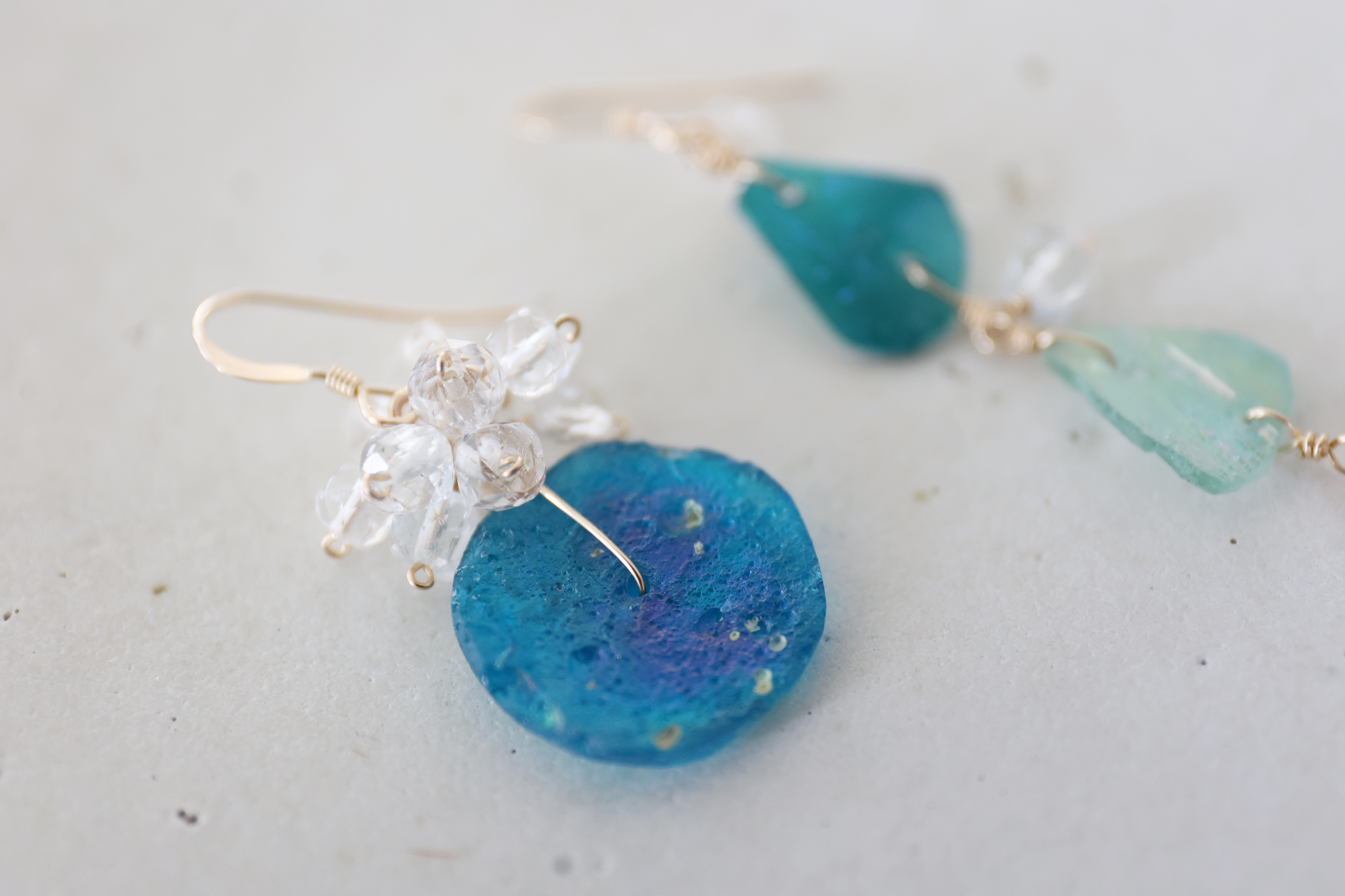 14KGF roman glass pierce [kgf503]