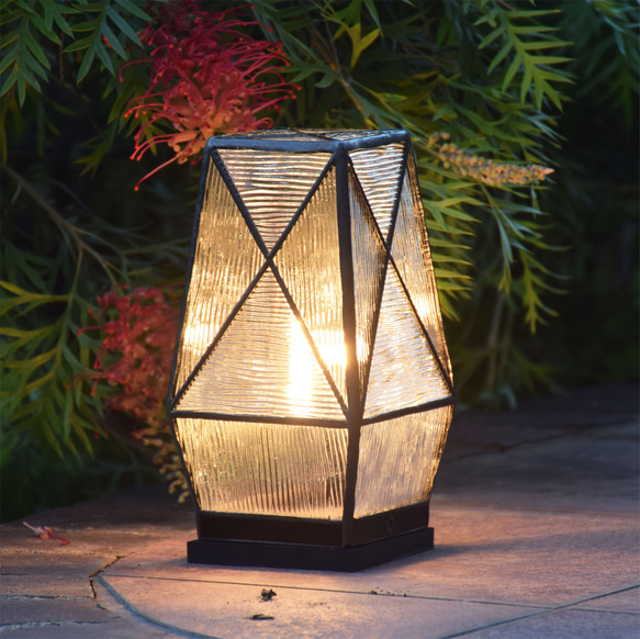 ステンドグラス ランプ 行燈 DG 室内用 卓上灯 テーブルランプ