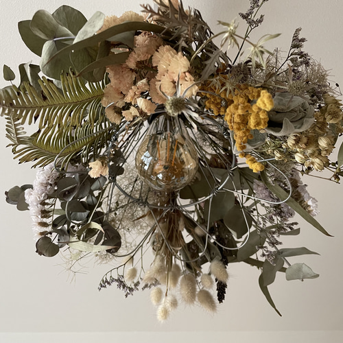 ドライフラワーペンダントライト》ボタニカルライト/ドライフラワー