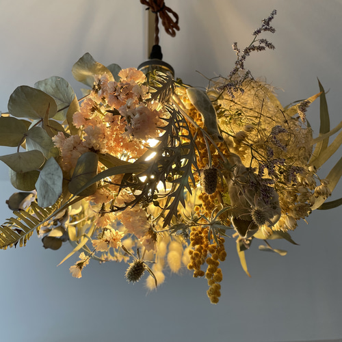 ドライフラワーペンダントライト》ボタニカルライト/ドライフラワー