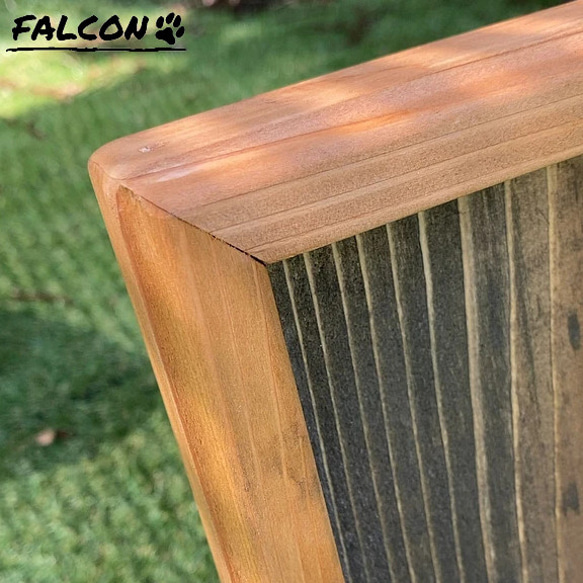 [工房FALCON] 木製掲示板イーゼルタイプ　オーク&ウォルナットカラーver. 5枚目の画像
