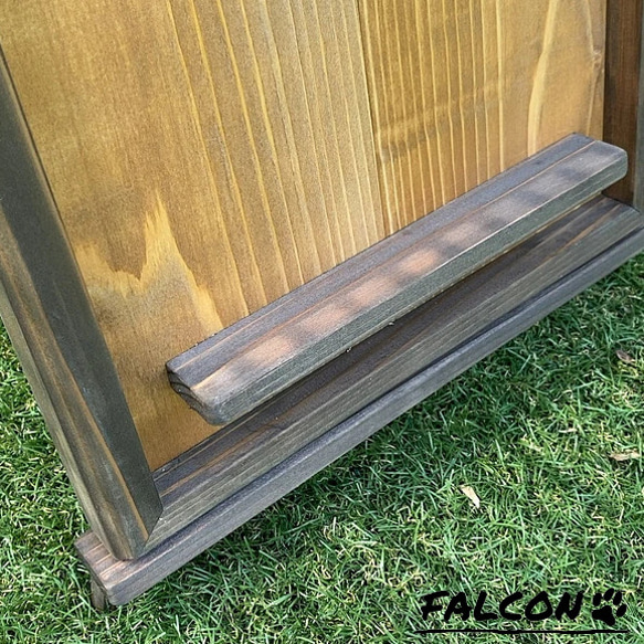[工房FALCON] 木製掲示板イーゼルタイプ　ウォルナット&オークカラーver. 6枚目の画像