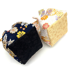 京都・西陣織の生地で仕立てた和柄のお洒落な巾着袋 7枚目の画像