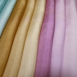 (I-01) 純絲內襯，手工染色，12 件套，秋季漸變色，嬬嬤嬤布，用於掛飾和手工藝品 第4張的照片