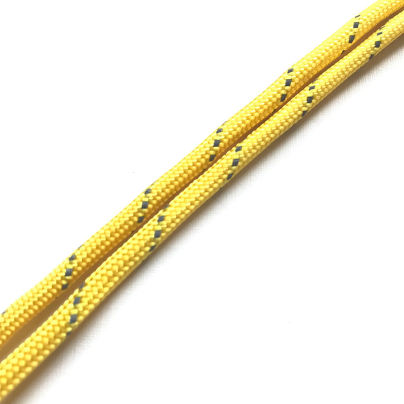 パラコード製ハンドストラップ（反射黄色・太さ４ｍｍ）送料込価格 4枚目の画像