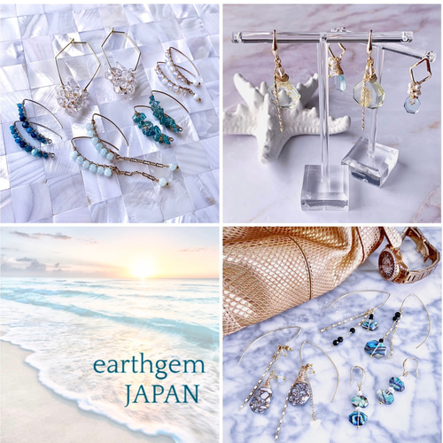 14kgf】青緑のAA＋＋ターコイズのゴールドフィルドネックレス