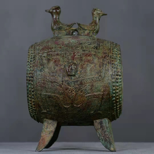 青銅器  双鳳青銅酒杯  孔雀酒樽   装飾品  現代工芸品 美術品 置物 青銅器 双鳳青銅酒杯 孔雀酒樽 装飾品 現代工芸品 美術品 置物
