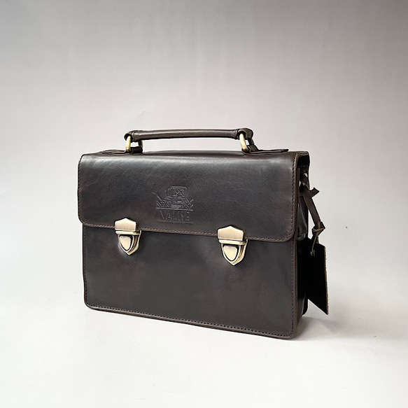 英国デザイン牛革かばんValise ミニサッチェルバッグ レーシンググリーン バリス