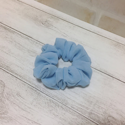 シフォン生地で作ったシュシュ（グレー） シュシュ rara