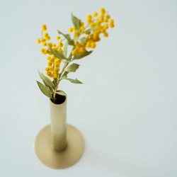 真鍮の一輪挿し＜シリンダー＞/S single flower vase <cylinder-S>/brass　花瓶 花器 2枚目の画像