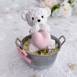 手染め薔薇ドレス くま アロマストーン