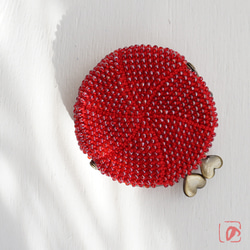 Ba-ba handmade Beads crochet round coinpurse No.1601 第2張的照片