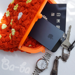 Ba-ba handmade Poppy puff knitting mini-bag  No.C1601 第6張的照片