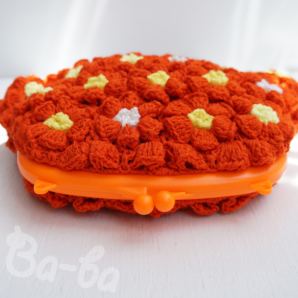 Ba-ba handmade Poppy puff knitting mini-bag  No.C1601 第4張的照片