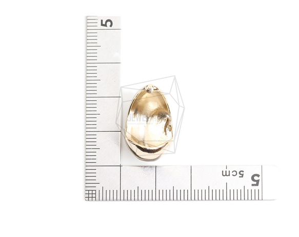 ERG-2141-G [2 件] L 形耳環，L 形耳釘 / 16mm x 22.8mm 第5張的照片
