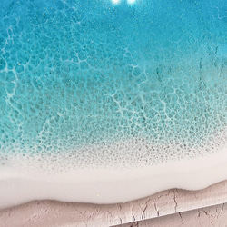 エポキシレジン 海アート 透明アクリルボード 2枚目の画像