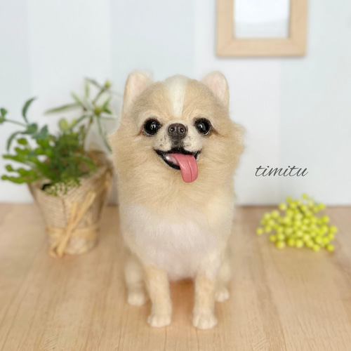 羊毛フェルト犬、サンプル画像