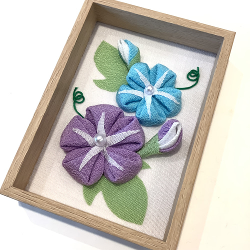 インテリア 夏休み工作 キット つまみ細工 ちりめん細工 朝顔 花火