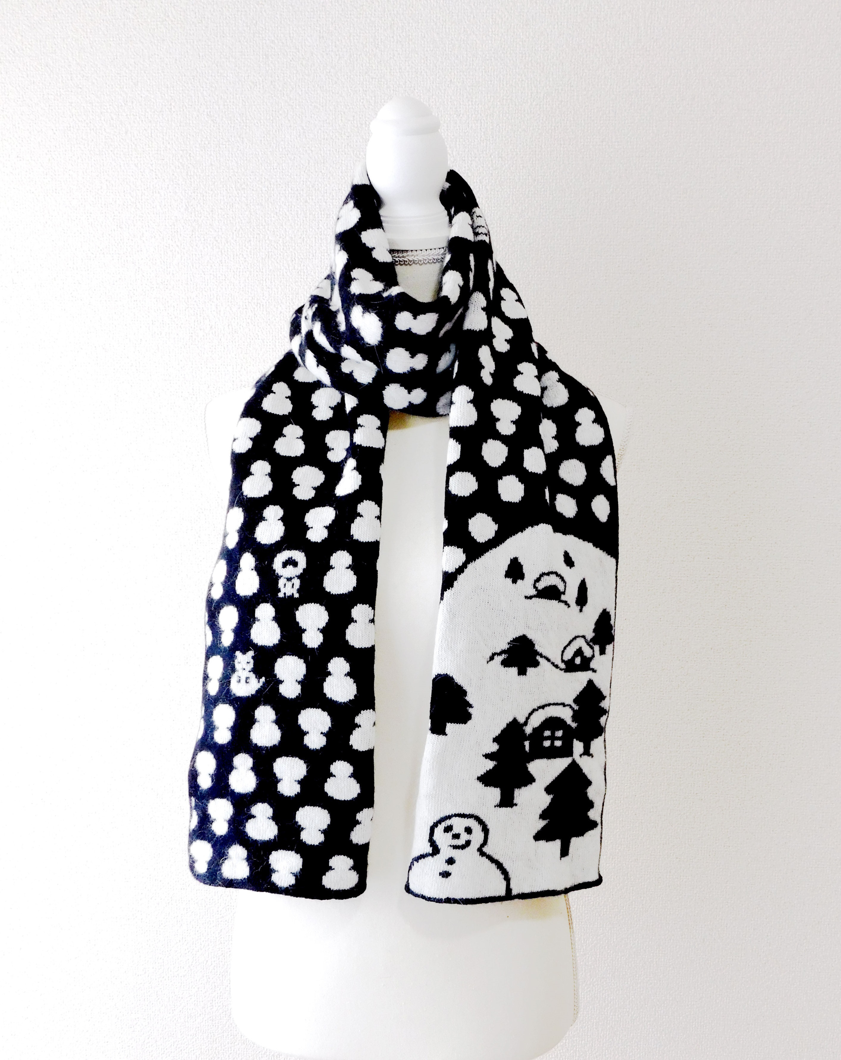 snowmanマフラー　黒