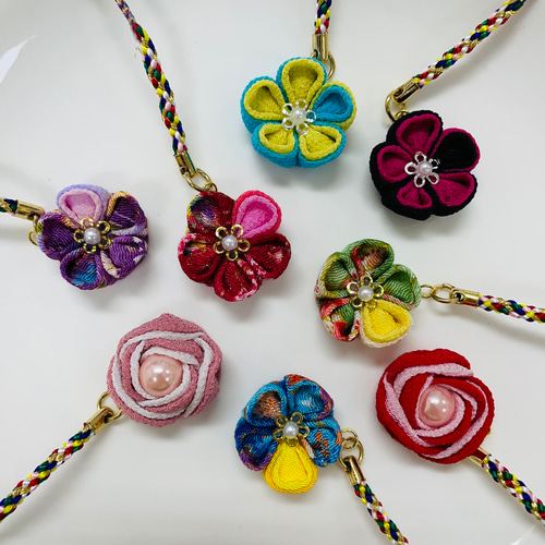 ❁帯飾り❁ 根付【つまみ細工】 その他アクセサリー halu