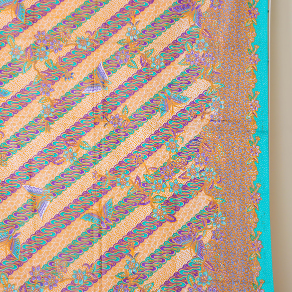プリントバティック生地   2メートル(210cm) 布 サロン コットン100% T033 7枚目の画像