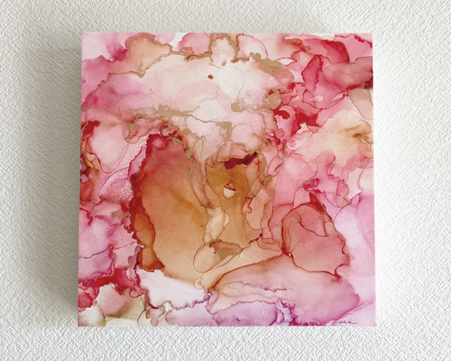 送料込み】原画 アルコールインクアートパネル #BLOOM 立体・オブジェ 