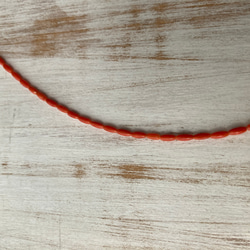 朱赤の珊瑚ネックレス.sv.ライス形 6枚目の画像