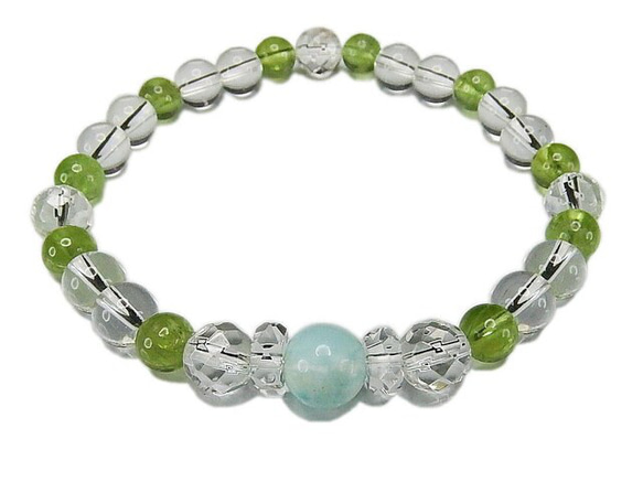 天然石愛平和ラリマー太陽の石ペリドットオリジナルデザイン