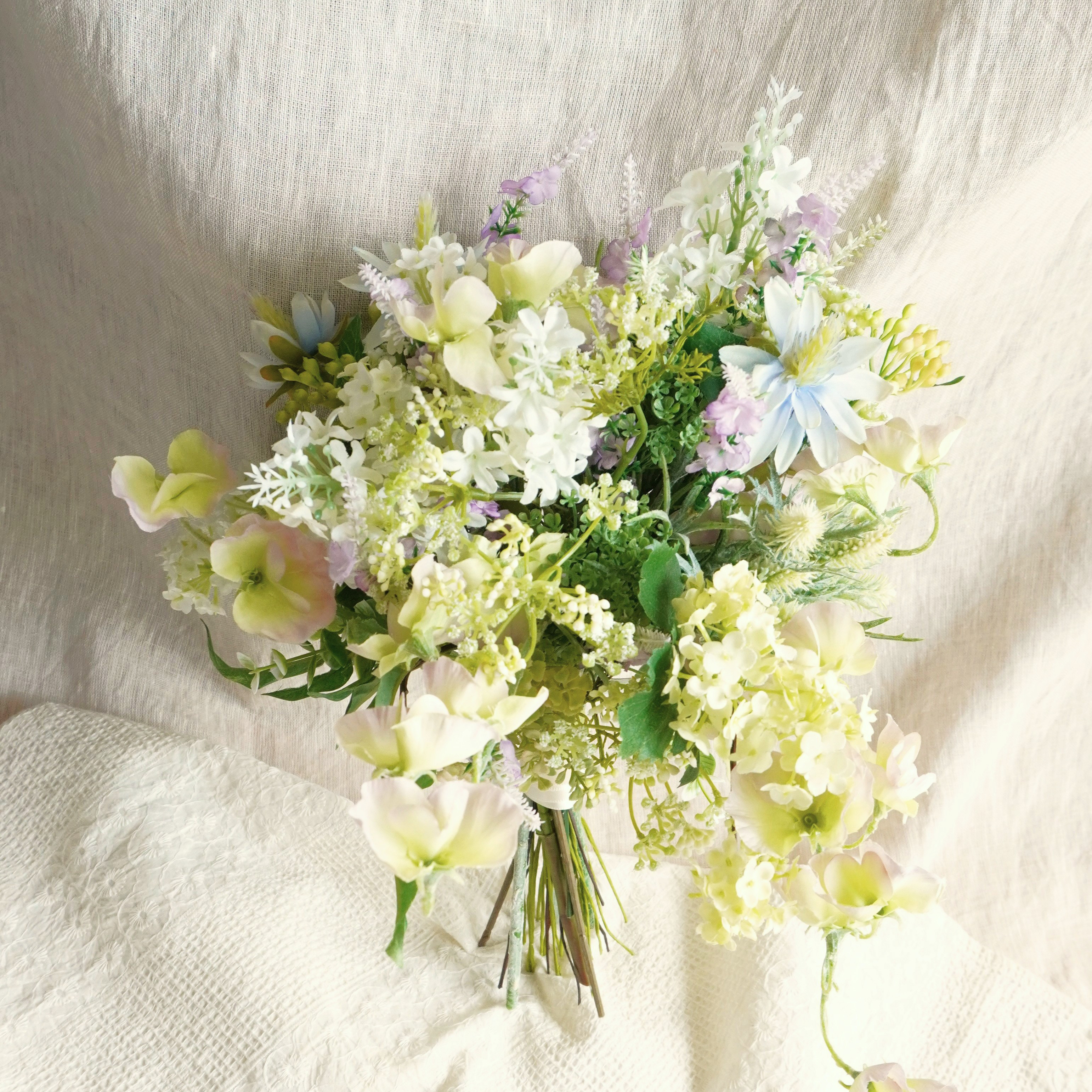 ウェディングブーケ（アーティフィシャルフラワー造花）草花
