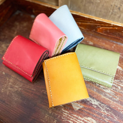 “ippi”“Bosom”皮革錢包/GRAY，零錢包，迷你錢包，真皮，天然，灰色 第6張的照片