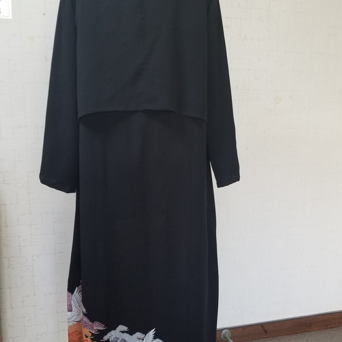 黒留袖リメイク ボレロ付きドレス ワンピース hiro 通販 黒留袖リメイク ボレロ付きドレス ワンピース hiro 通販