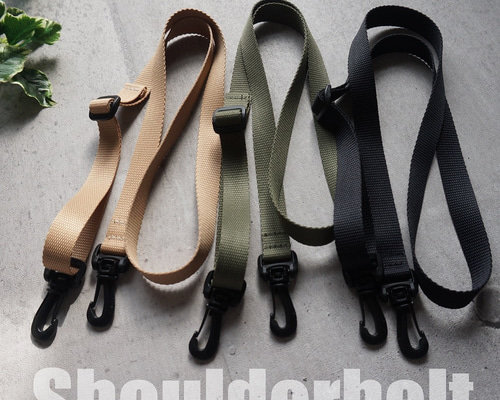 軽くて丈夫な2cm幅ショルダーベルト（カーキ/ベージュ/ブラック