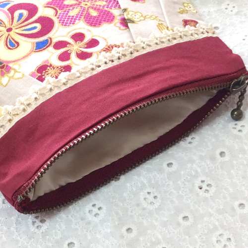 送料無料 ハンドメイド かわいい ポーチ ファスナー 小物 マスク 入れ