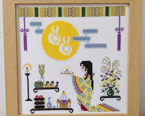 刺繍 掛け軸 インテリア あやめ 十ニ