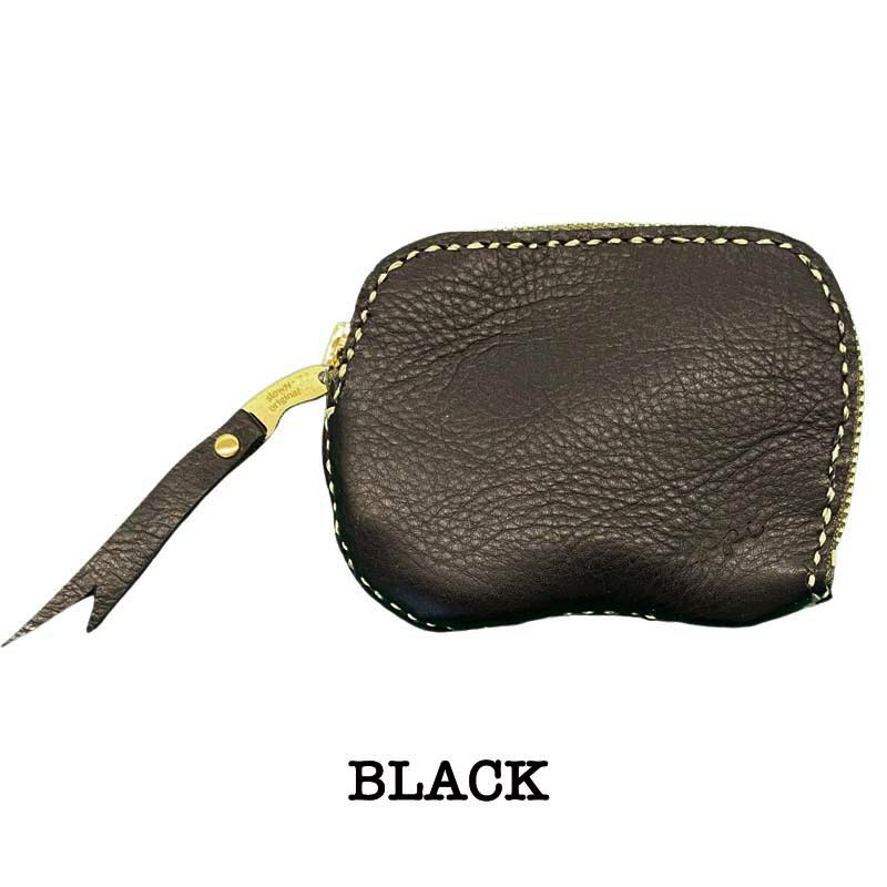 「ippi」『Nudibranch』レザーウォレット/BLACK、コインケース、パスケース、ナチュラル