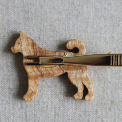 日本犬木製ネクタイピン 6枚目の画像